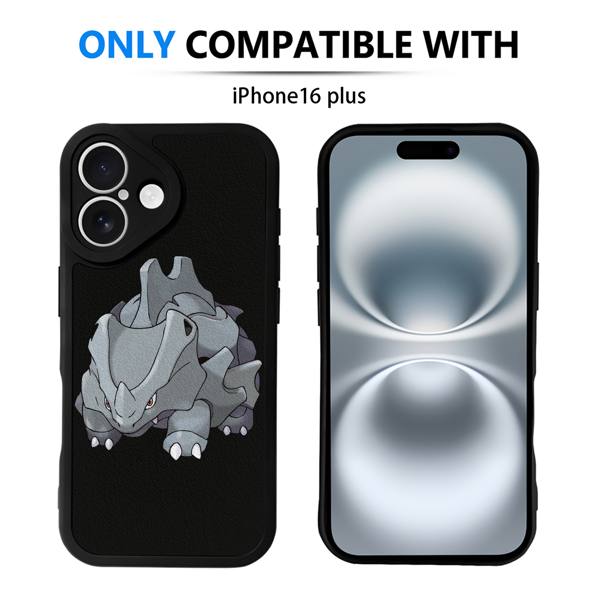 （画像用） ポケットモンスター Pokémon 【iPhone 16シリーズ対応】シリコンスマホケース（レザー調） 材質：シリコン